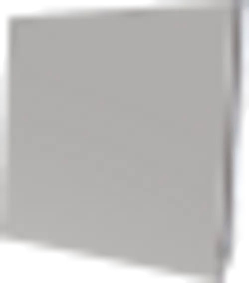 Weißer Aluminium-Außenabdeckung von Wolf. Die Abdeckung ist rechteckig und dient dem Schutz oder der Isolierung von Außeneinheiten.